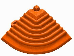 Ofschlossrand Eck Stéck fir 18 mm Klickfliesen Ofschlossrand Eck Stéck fir 18 mm Klickfliesen