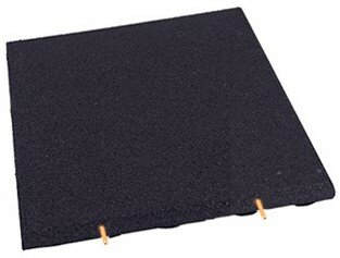 Gummistécker Plättercher 500x500x25 mm BoSoft Schwaarz Gummistécker Plättercher 500x500x25 mm BoSoft Schwaarz