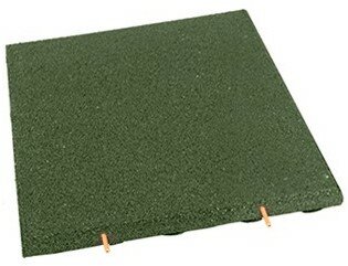 Gummistécker Plättercher 500x500x25 mm BoSoft Gréng Gummistécker Plättercher 500x500x25 mm BoSoft Gréng